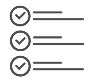 Checklist of covered items